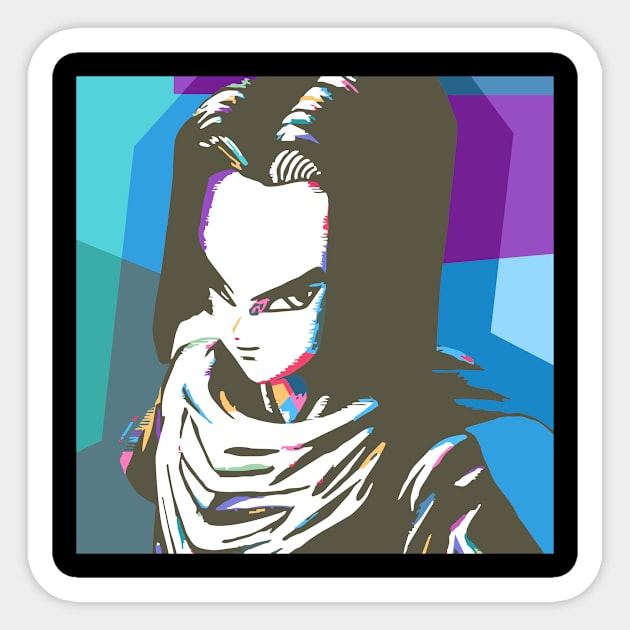 android17 Sticker by BarnawiMT